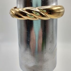 Vintage Gold Tone Snap Bracelet